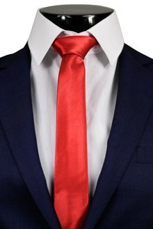 Červená pánská elegantní kravata BP322