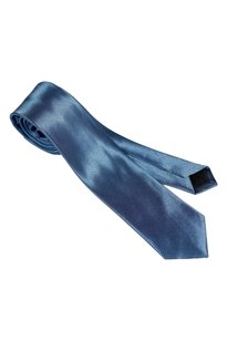 Wąski krawat męski - błękitny