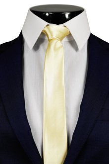 Žlutá pánská elegantní kravata BP322