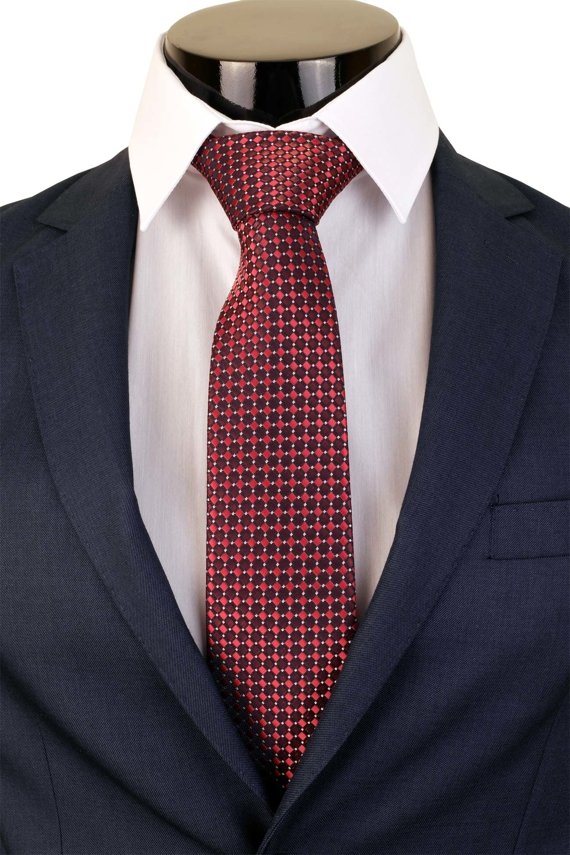Bordó kravata se vzorem V0604