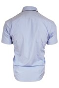 Blankytná pánská proužkovaná košile s krátkým rukávem BP 81F