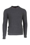 Moderní pletený svetr - šedý